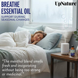 UpNature Breathe vapores delicados para una experiencia aromática suave.