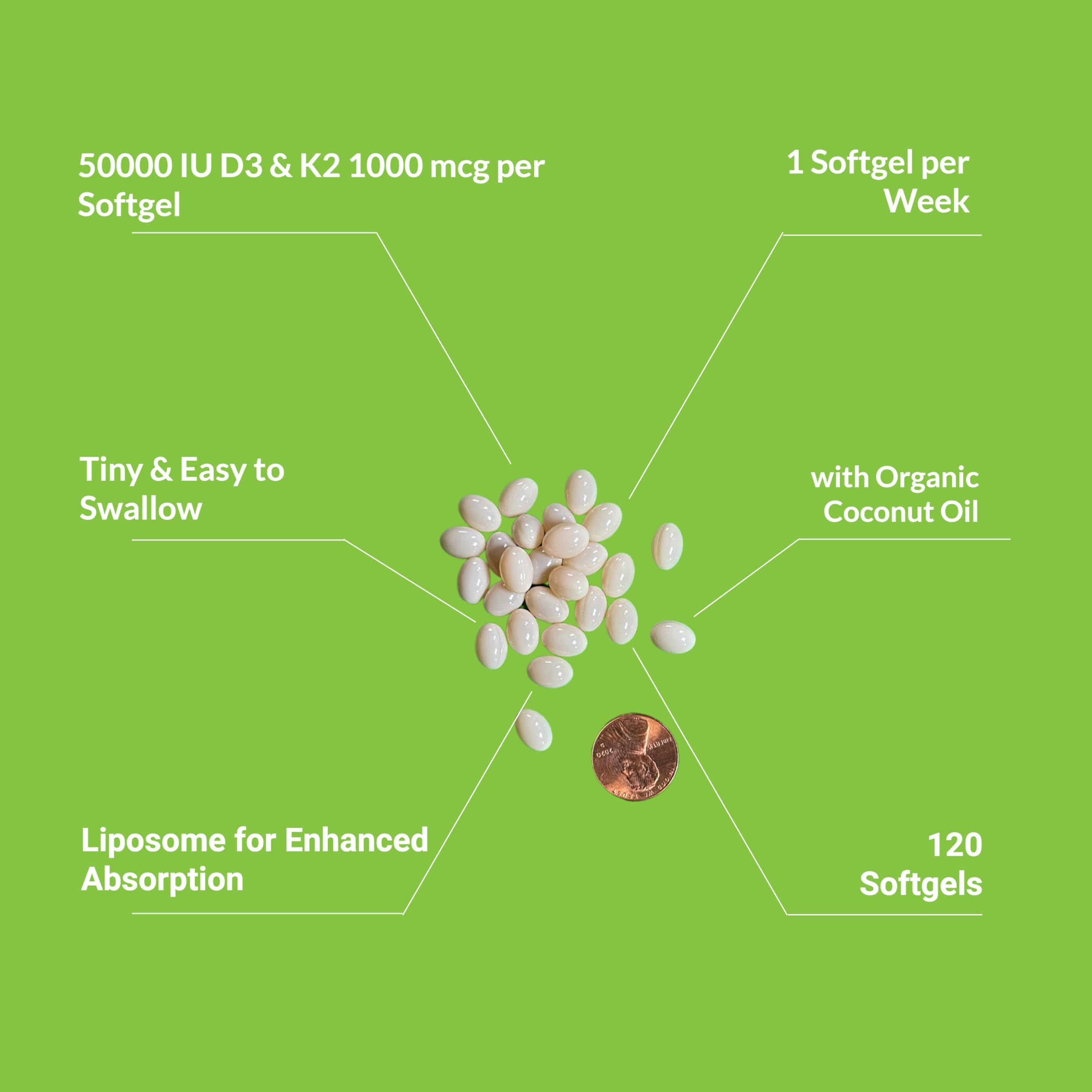 UpNourish absorción liposomal D3 K2 para mayor biodisponibilidad