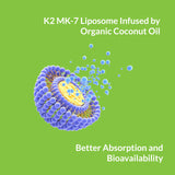 UpNourish K2 MK7 liposomal uso diario para huesos y corazón