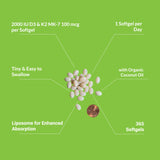 Aceite de coco orgánico que acompaña la fórmula liposomal para mejor absorción.
