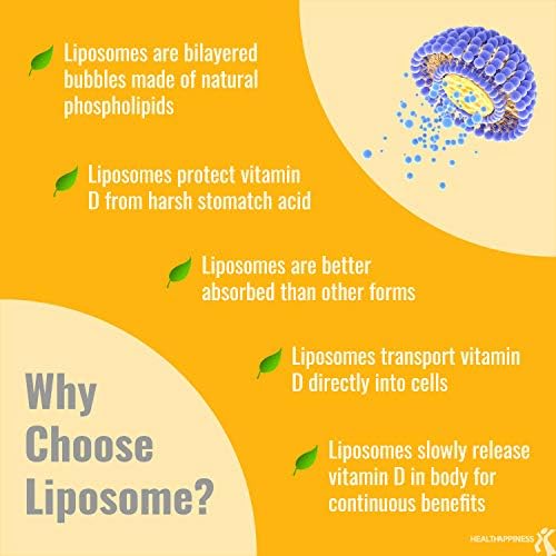 Cápsulas blandas UpNourish Liposomal D3, fácil de tragar