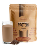 UpNourish proteina vegana de chocolate con cacao, sabor cremoso para desayunos energéticos