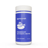 UpNourish magnesio glicinato 500 mg en botella, apoyo para sueño y calma