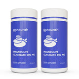 UpNourish Magnesio glicinato: cápsulas en frasco, alta biodisponibilidad para uso diario