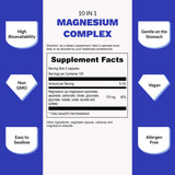 UpNourish Magnesium 10 en 1: información clara de ingredientes para decisiones informadas