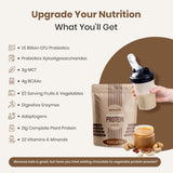 UpNourish mezcla para sabor personalizado, preparación de batido