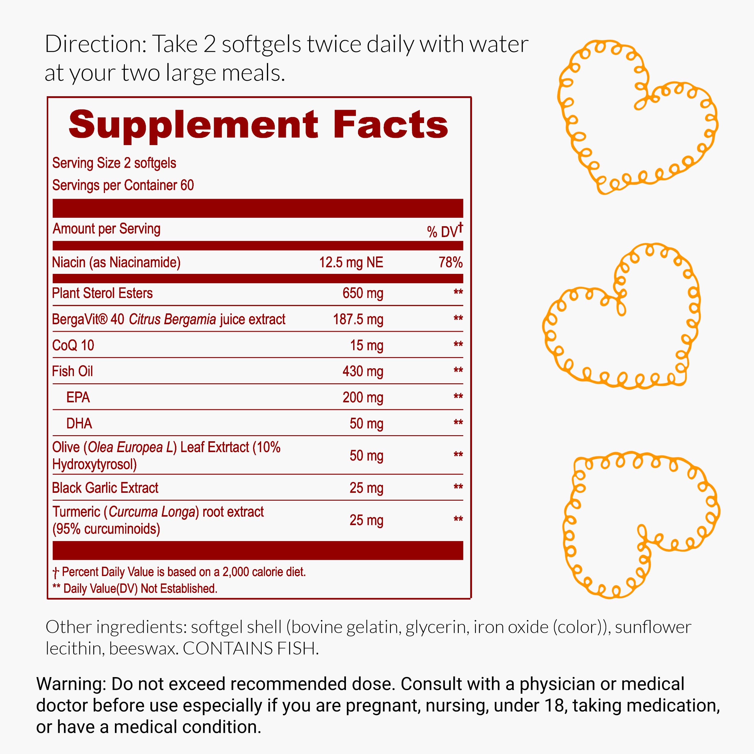 UpNourish omega3 cápsula blanda: apoyo para el bienestar general diario.