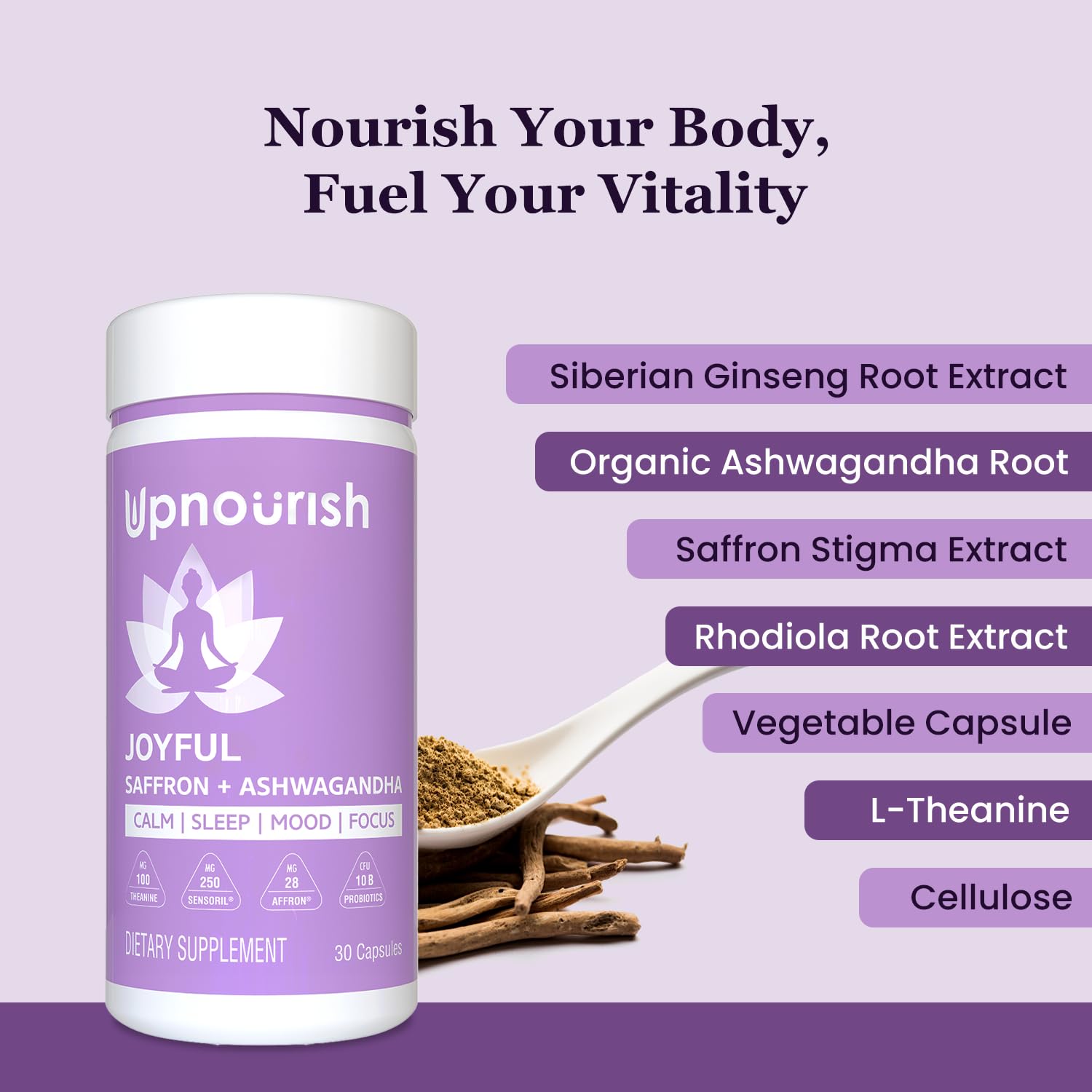 UpNourish probióticos para microbioma saludable y ánimo equilibrado.