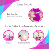 UpNourish Probiotics-Caviar Collagen, se añade a yogur o batido para conveniencia.