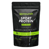 Proteína vegana UpNourish sabor chocolate, ideal para entrenar y recuperar