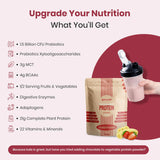 UpNourish sabor natural, mezcla adaptable con agua o leche vegetal