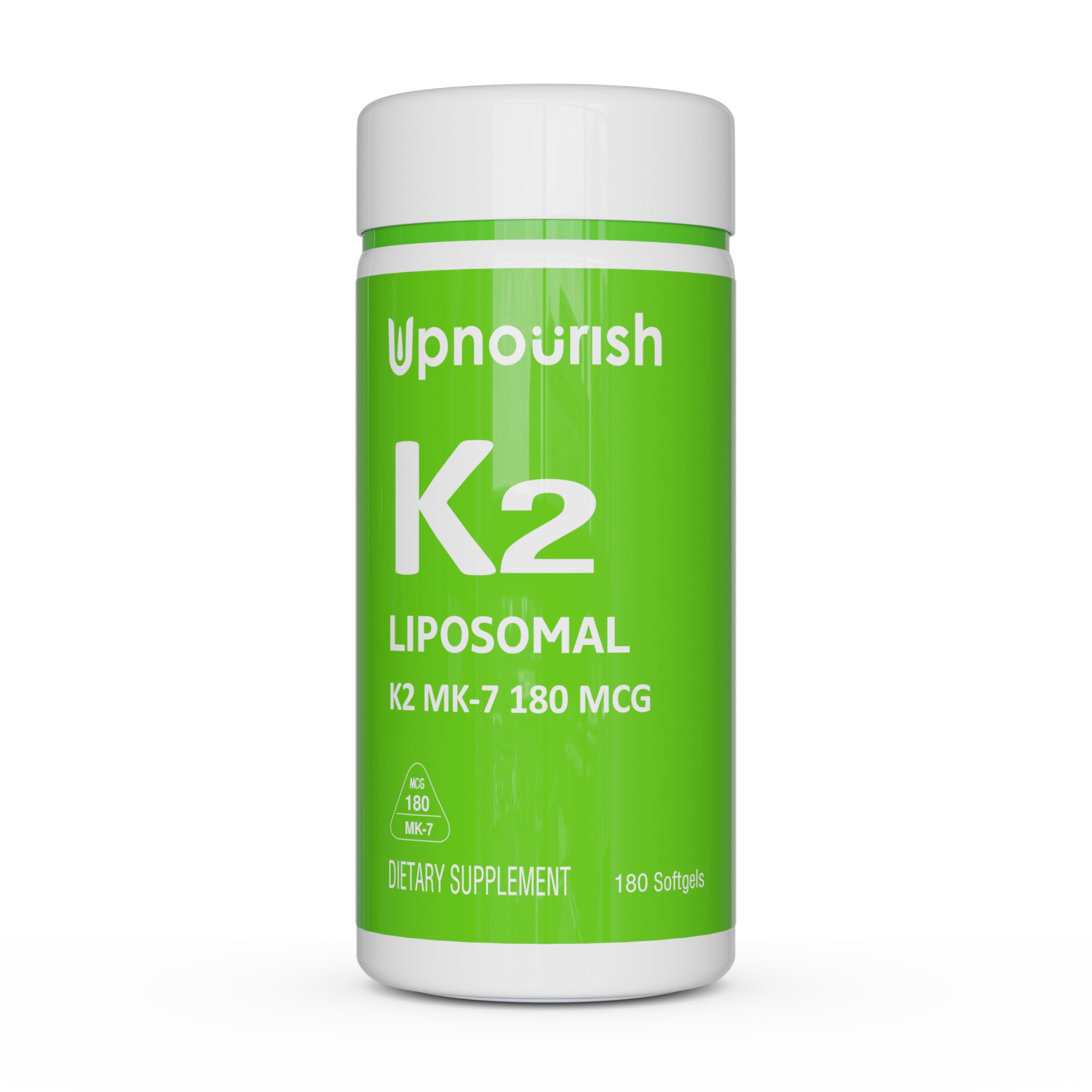 UpNourish Vitamina K2 MK7 liposomal cápsula blanda para mayor absorción