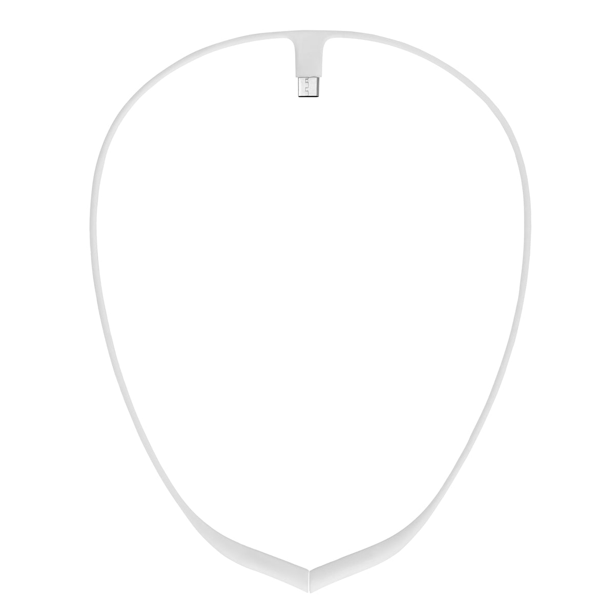 Upright GO collar blanco con diseño ergonómico para uso diario.