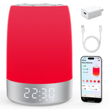 Lámpara Uptimus con luz roja de cinco niveles para relajación nocturna.