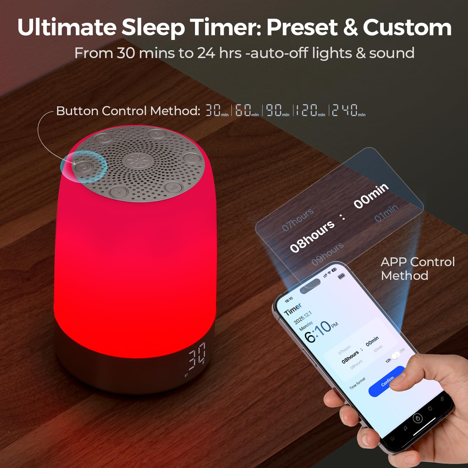 Uso cómodo en dormitorio o viaje con Uptimus.