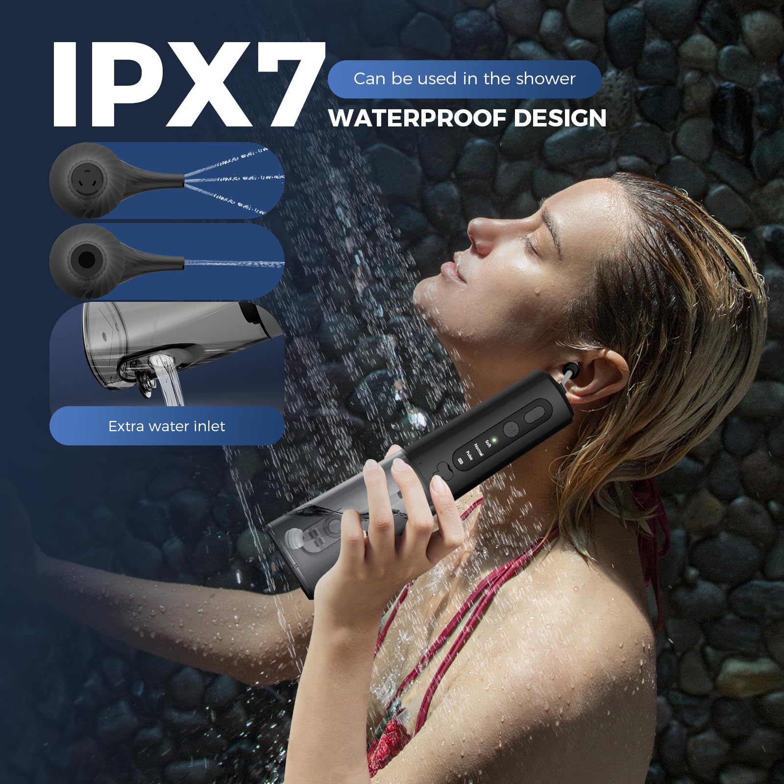 Upwayde diseño IPX7 impermeable ideal para uso cerca del agua.