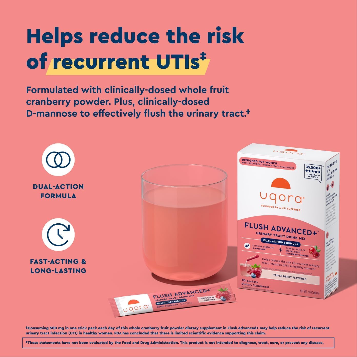 D‑Mannose, ingrediente clave de Uqora Flush Advanced+, apoya salud urinaria