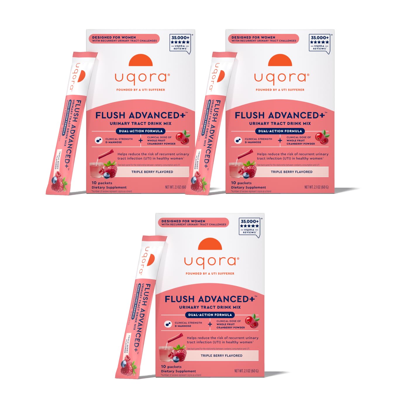 Empaque de Uqora Flush Advanced+ para uso diario