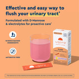 Uqora Flush mezclado en agua, bebida lista para usar en cualquier momento.