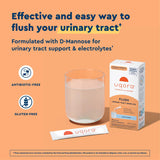 Uqora Flush sobres sin sabor, opción neutra para mezclar