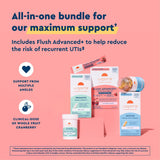 Uqora Promote probiótico vaginal, botella de probióticos para mantener equilibrio íntimo.