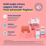 Uqora Regimen tres piezas, empaque de conjunto para el cuidado urinario y vaginal.