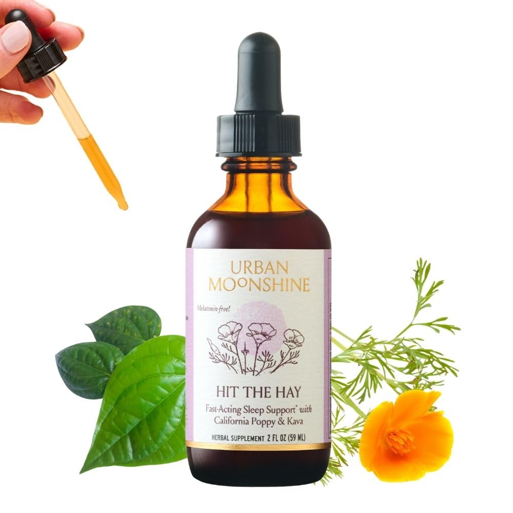 Urban Moonshine Hit The Hay, botella vertido; apoyo suave para dormir naturalmente.