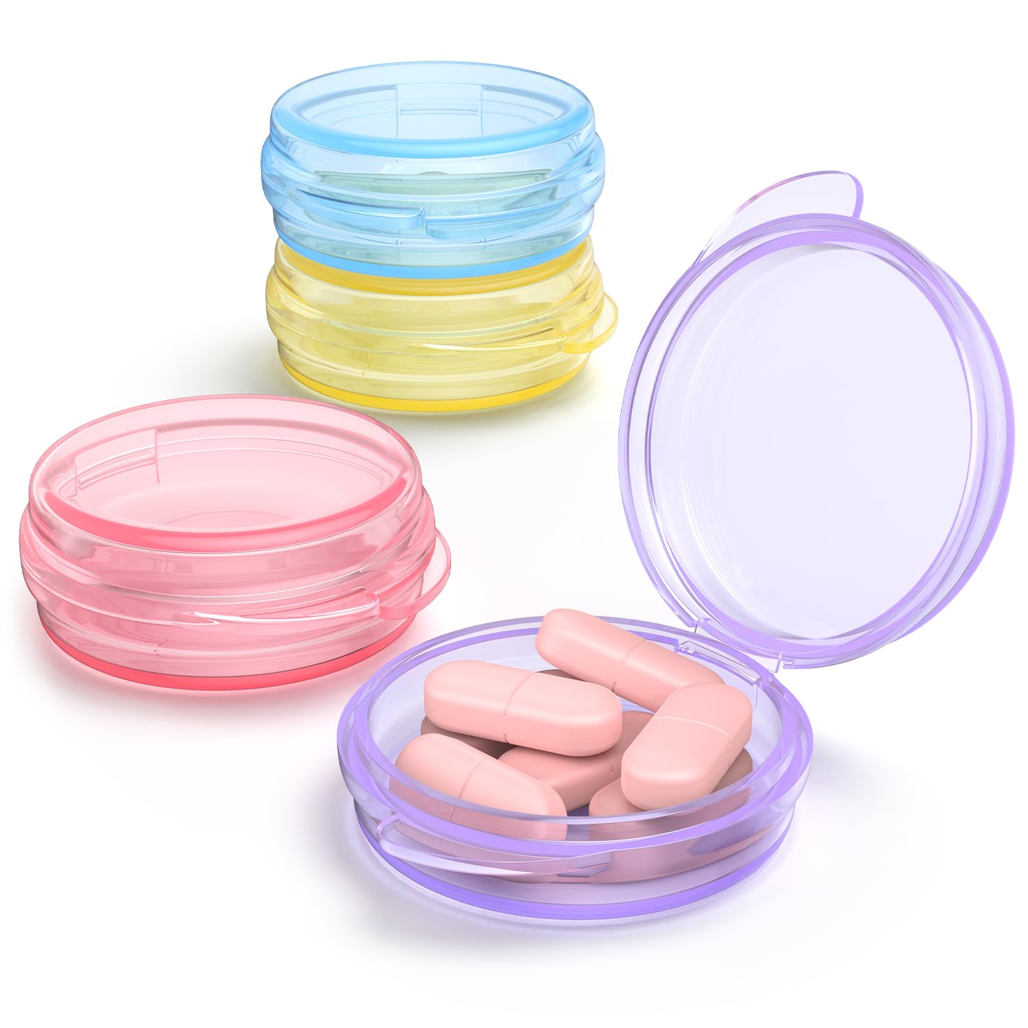 Caja pequeña Urekt para pastillas de un día, ideal para viajes.