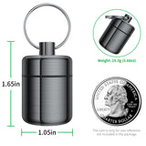Estuche Urekt impermeable de aluminio para tapones, protege contra polvo y humedad.