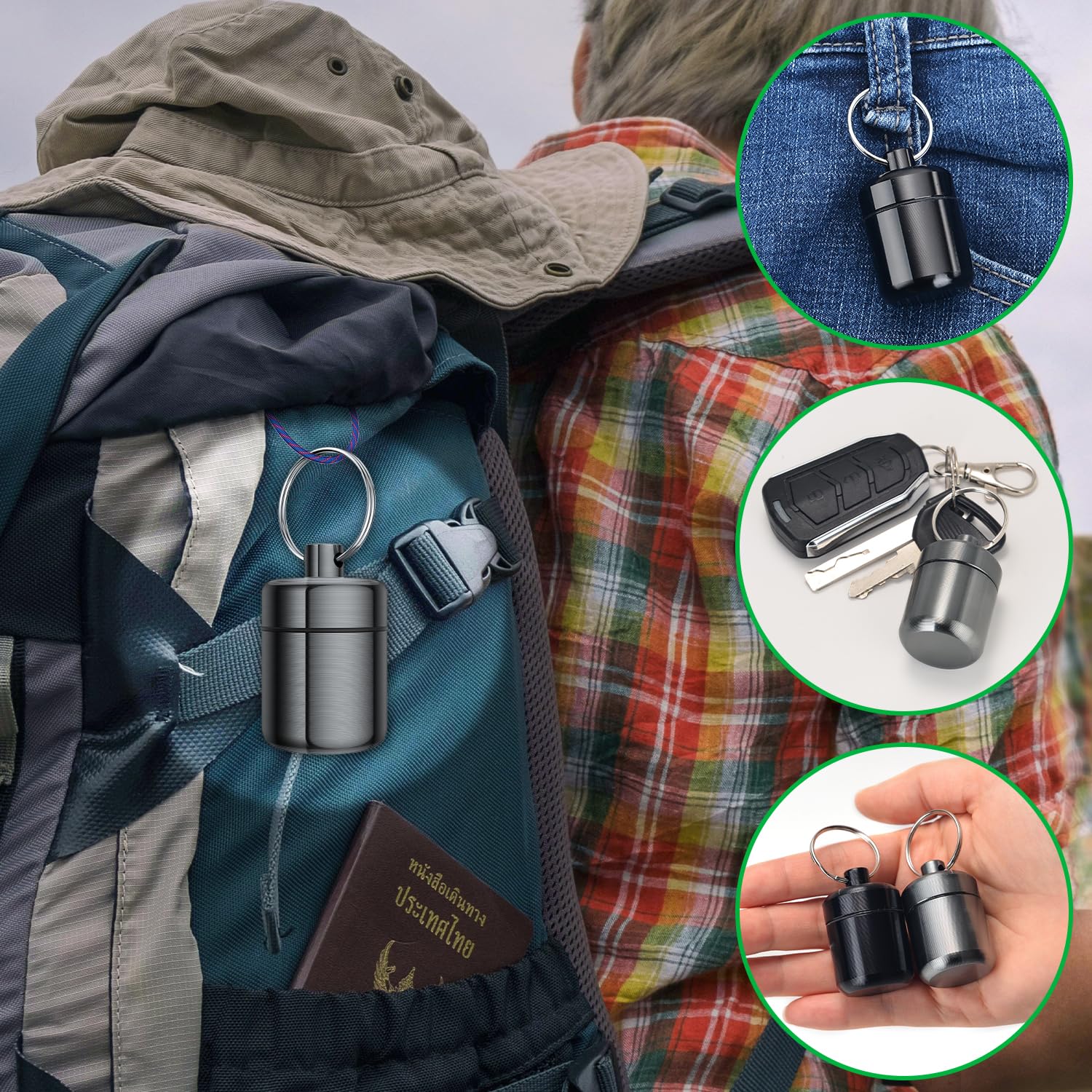 Estuche Urekt de viaje pequeño y ergonómico, fácil de transportar.