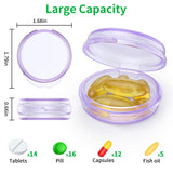 Organizador de pastillas portátil Urekt, perfecto para bolso durante el viaje.