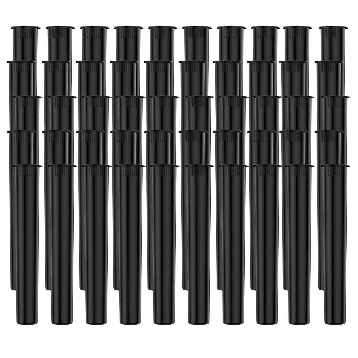 Urekt tubo de pastillas negro 116mm con tapa squeeze, para viaje seguro