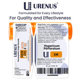 Boton de distribucion precisa en la botella de Urenus Hypericum perforatum.