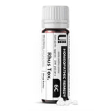 Urenus Rhus Toxicodendron 6C: bote de pellets en primer plano, opción ecológica