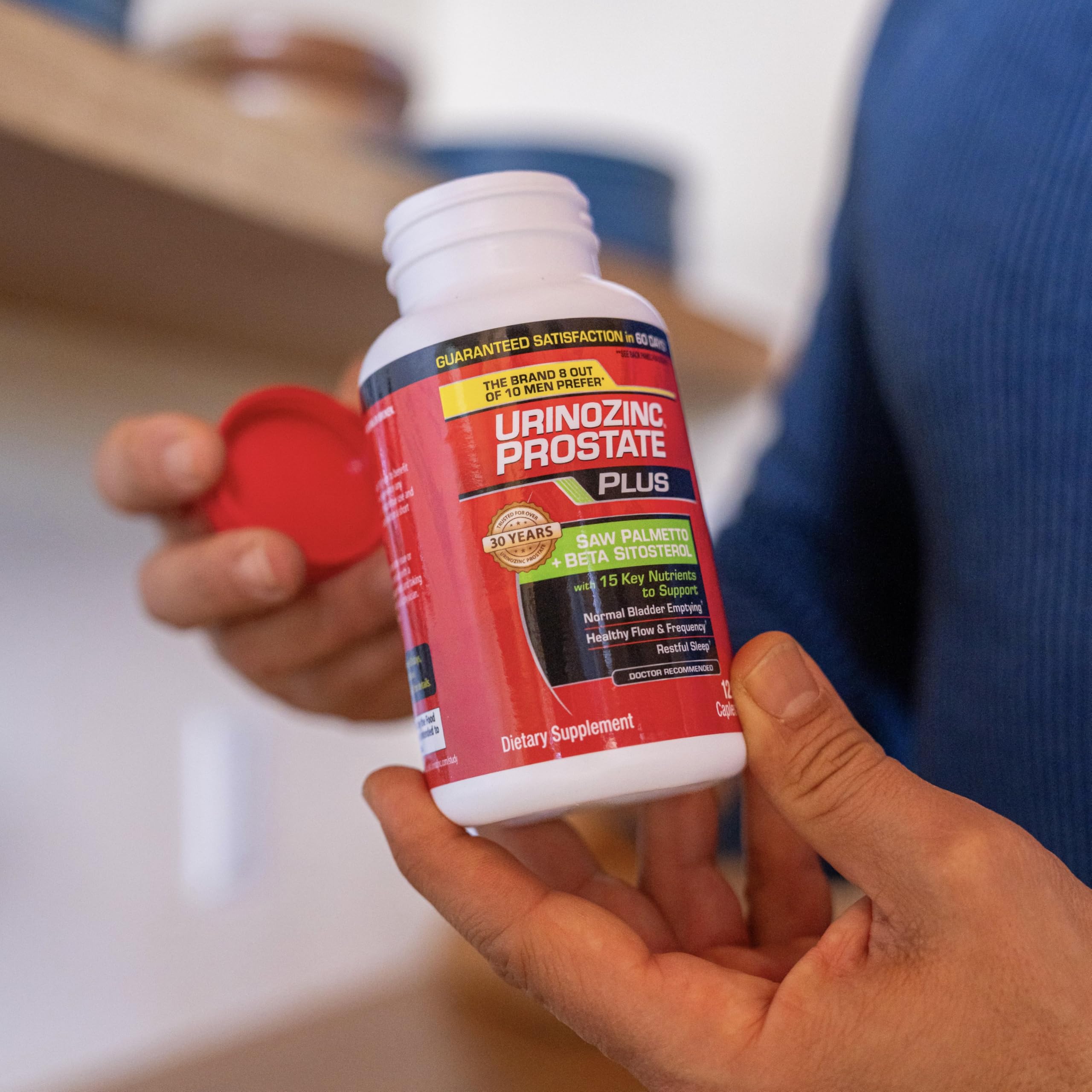 Urinozinc envase de 120 cápsulas para dos meses.