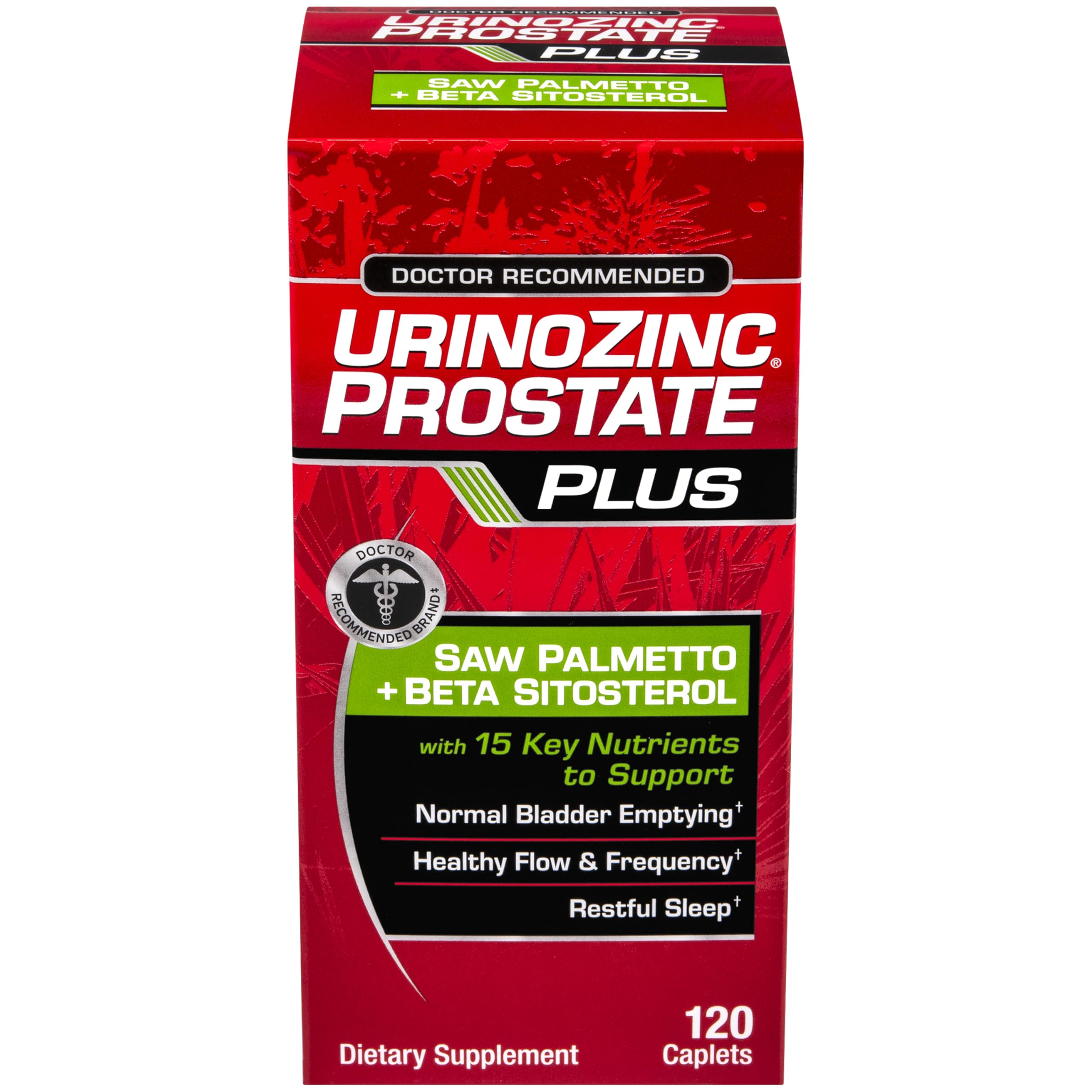 Urinozinc frasco: equilibrio prostático y flujo urinario más estable.