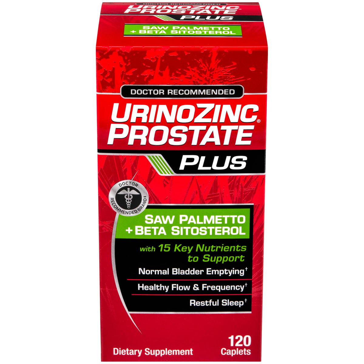 Urinozinc frasco: equilibrio prostático y flujo urinario más estable.