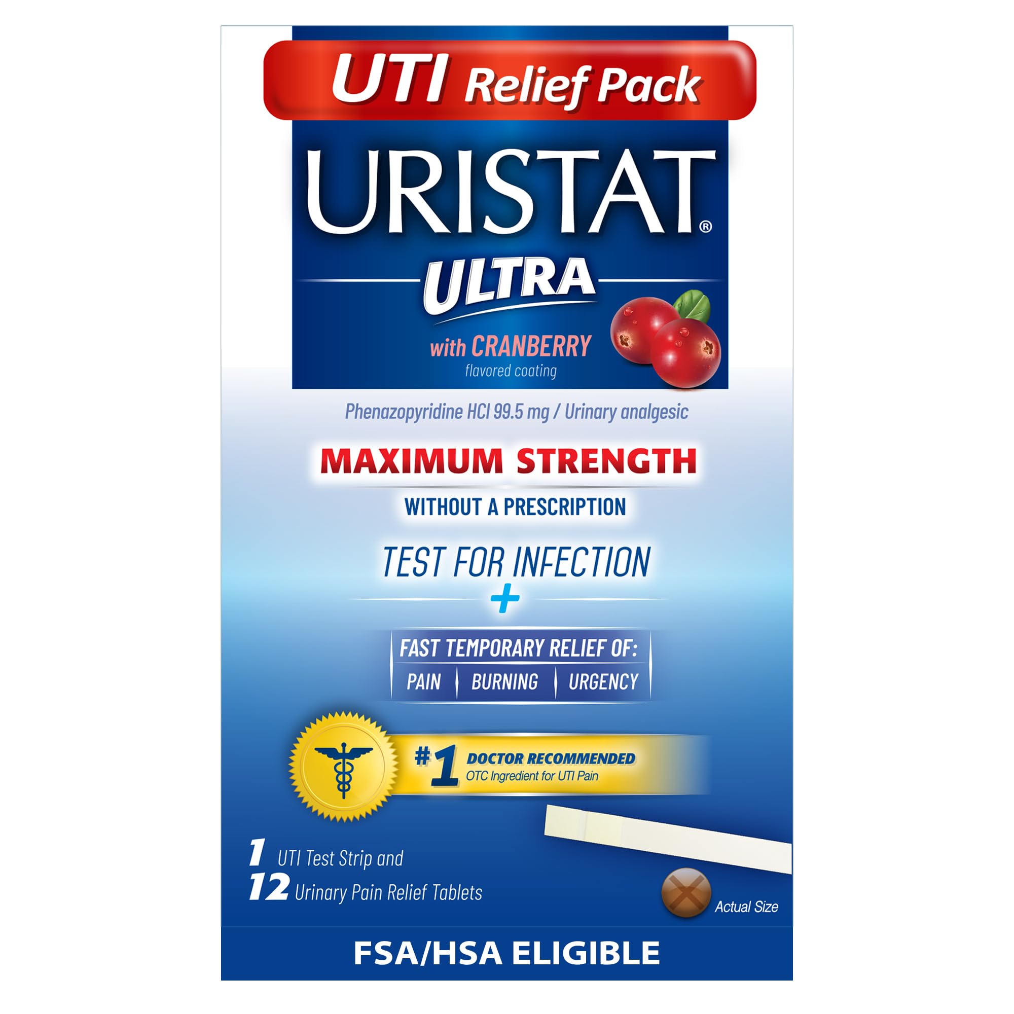 URISTAT Ultra: pastillas para alivio temporal de molestias urinarias.