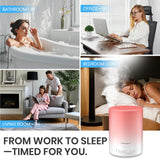 URPOWER difusor 300ml muestra temporizador de 6 horas para uso prolongado
