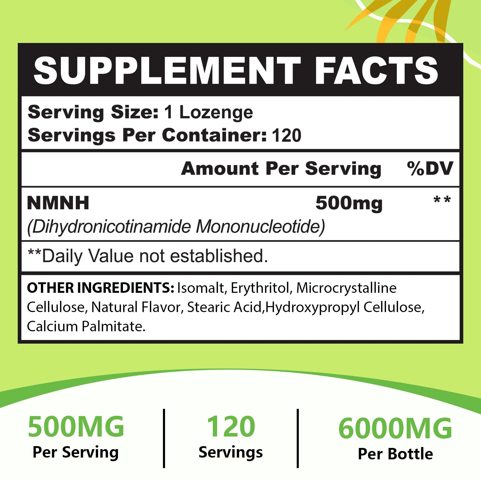 Uso sublingual Ursinquil NMNH 500 mg para absorción directa en la boca.