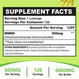 Uso sublingual Ursinquil NMNH 500 mg para absorción directa en la boca.