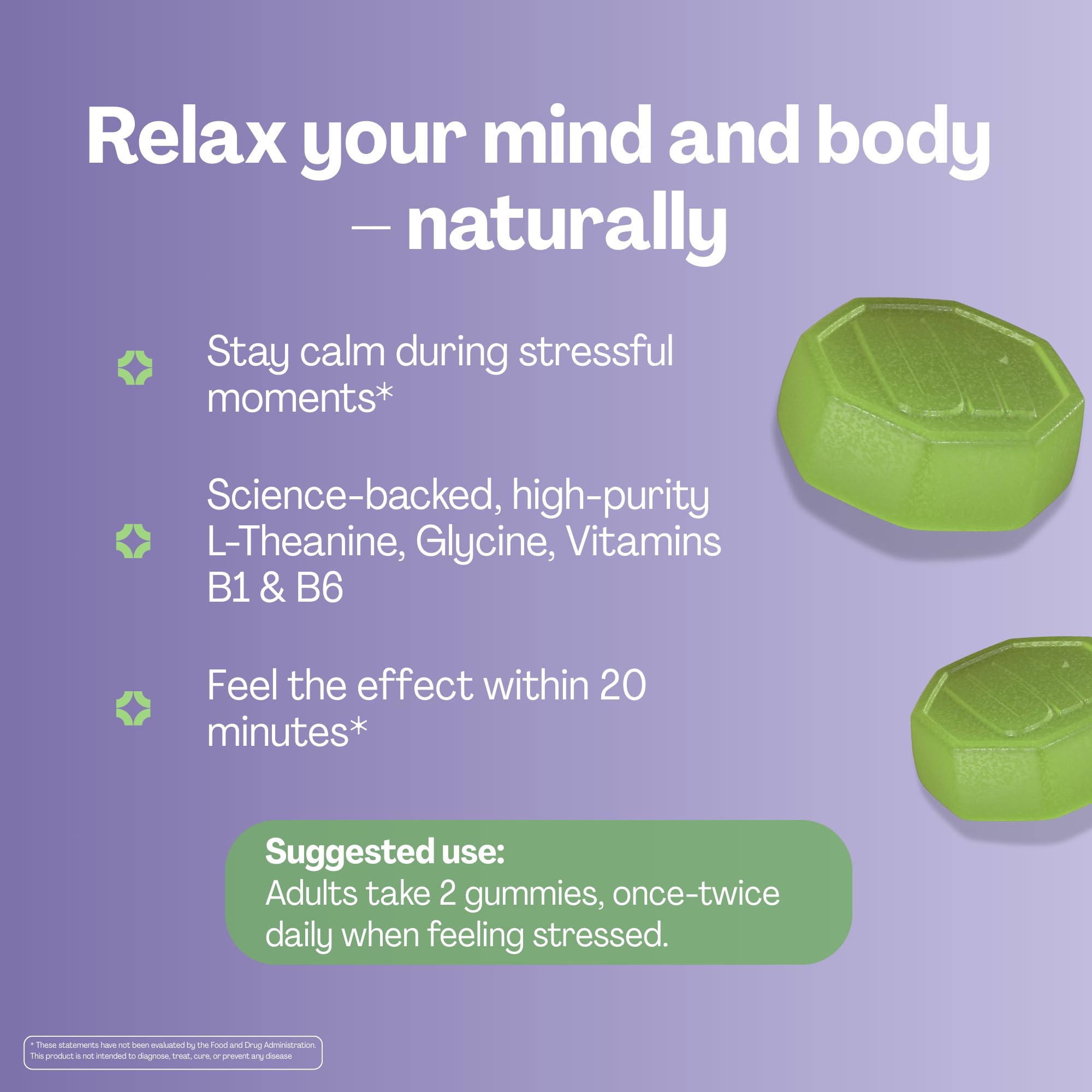 URVI Neuro Gummies: gomitas en mano muestran textura agradable para descansar.