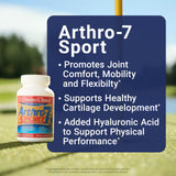 Arthro-7 Sport, etiqueta frontal, fórmula para articulaciones saludables.