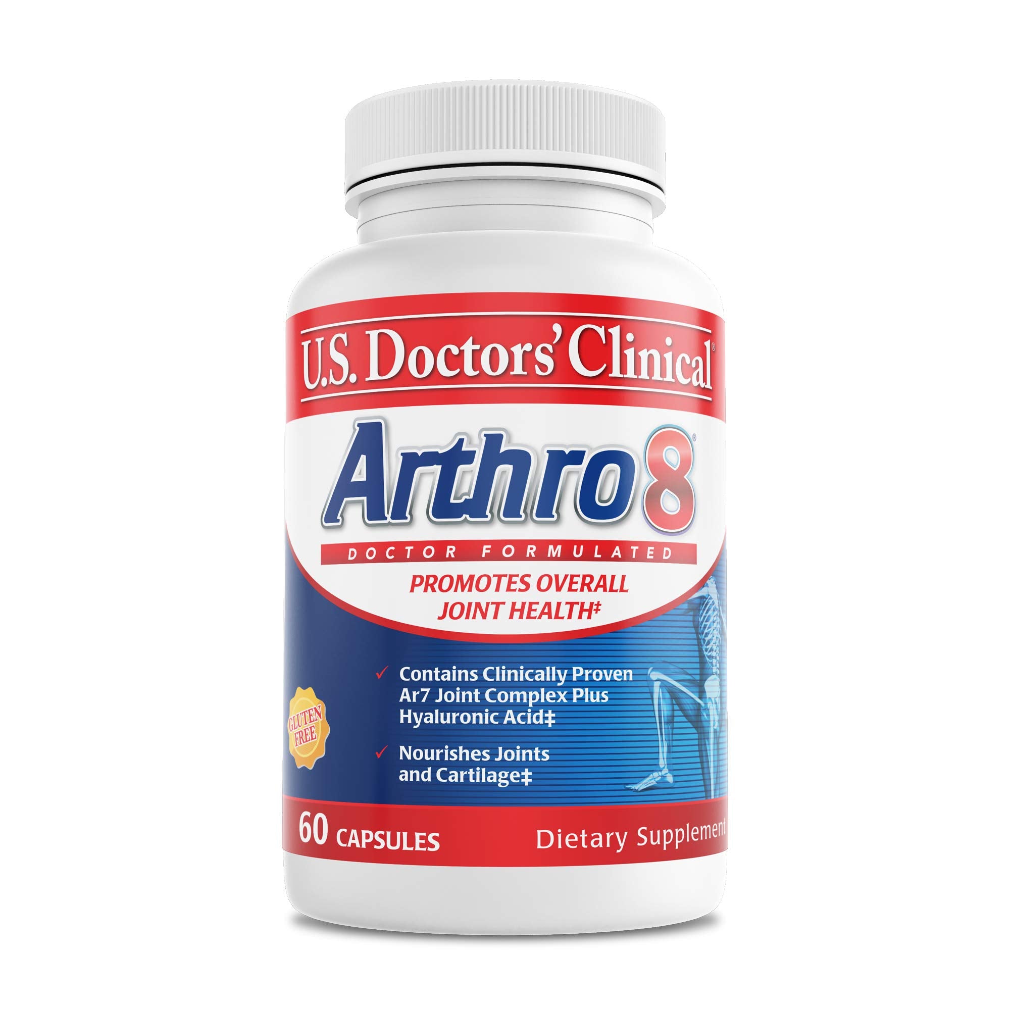 Arthro8 cápsulas de la marca, posible lubricación para articulaciones.
