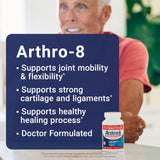 Etiqueta de Arthro8 con información de la fórmula y beneficios.