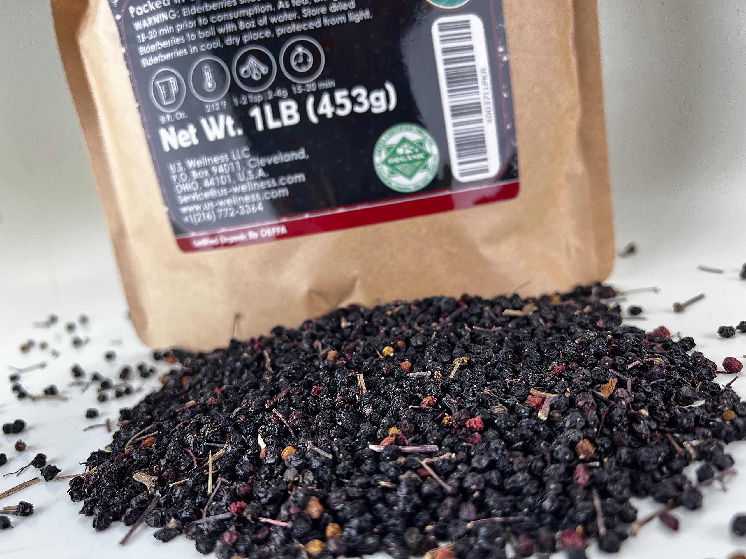 U.S. Wellness Naturals infusión de saúco, ideal para bebidas y recetas