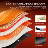 UTK almohadilla de calor infrarrojo vista trasera, diseño envolvente.