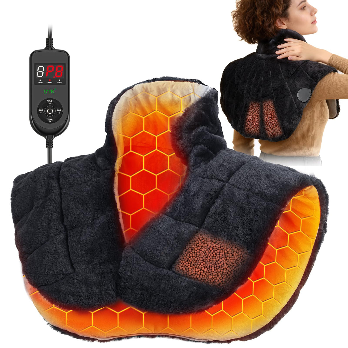 UTK calentador de cuello y hombros con calor rápido para uso diario