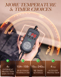 UTK controlador con 8 niveles de calor para personalizar la experiencia.
