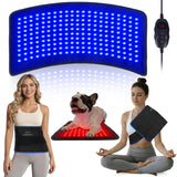UTK manta de terapia con luz azul y roja para cuidado de la piel.